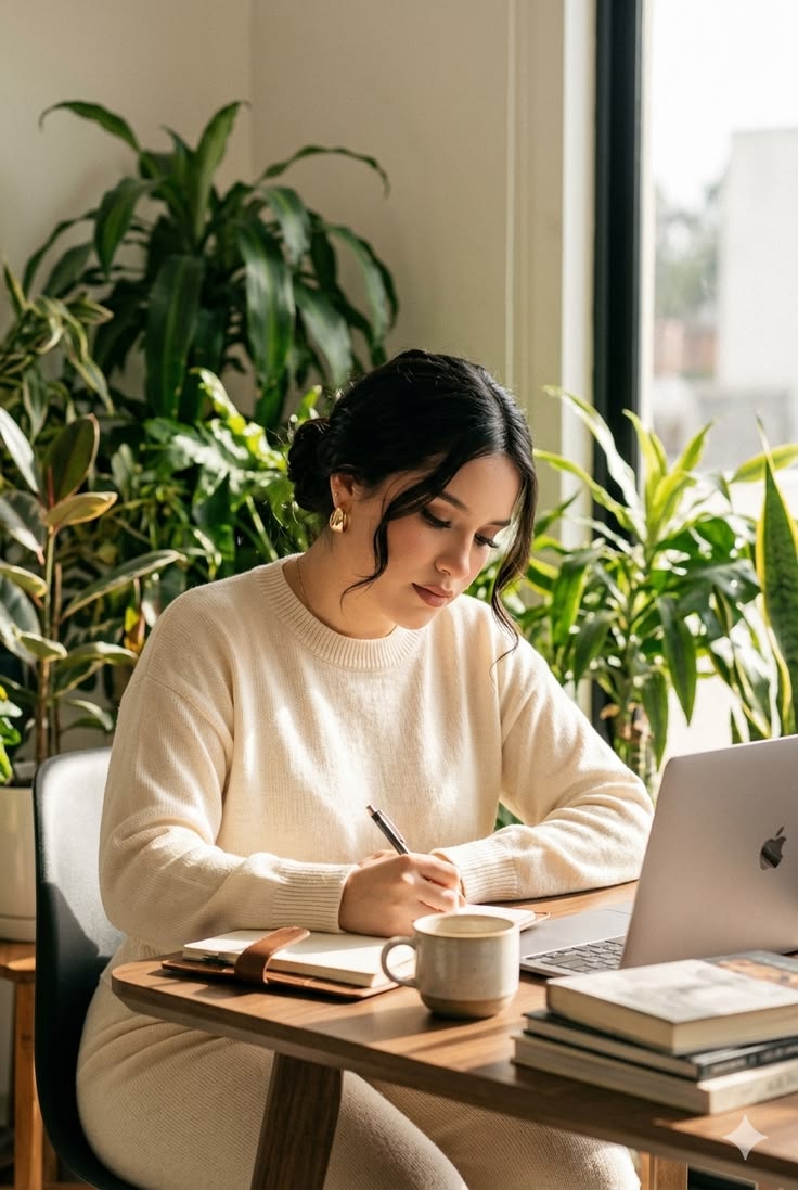 Freelancer working